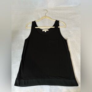LOFT Classic Black Tank Top with Pocket